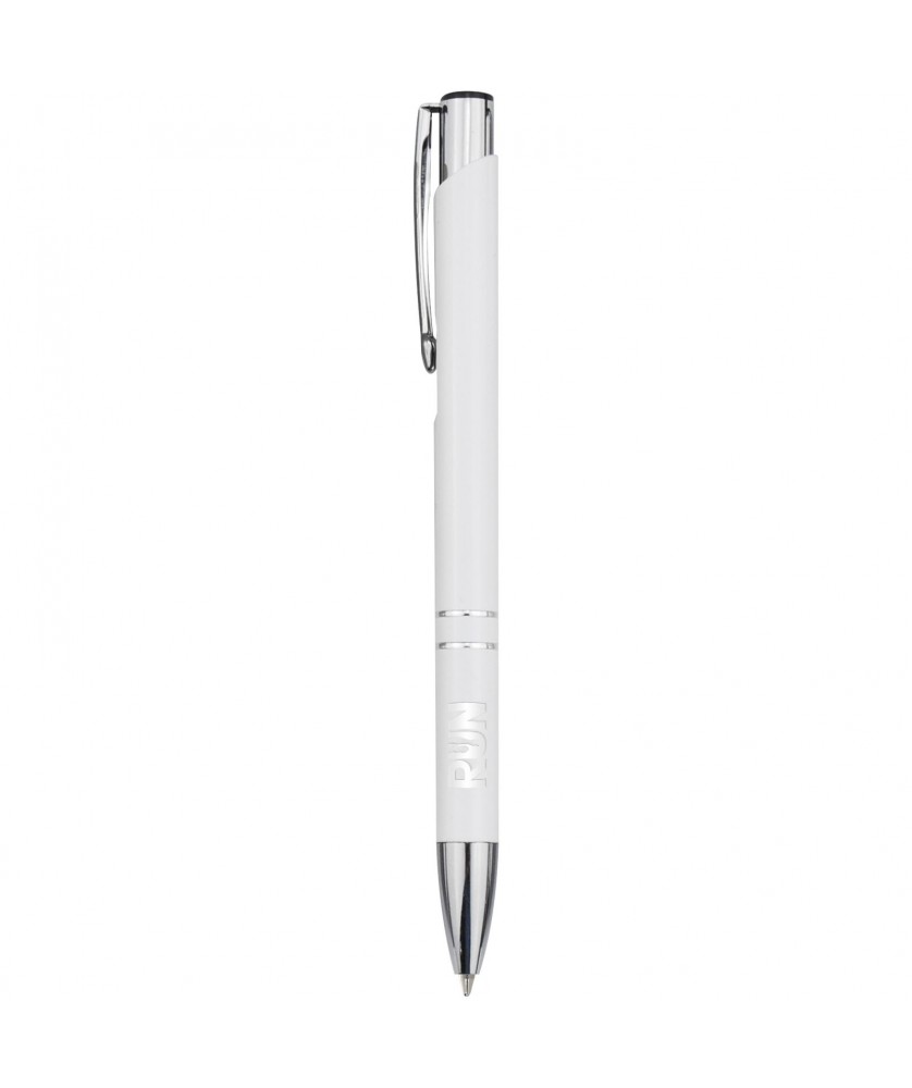 Stylos - Stylo bille en aluminium recyclé Moneta (encre noire) | PRINTECOM