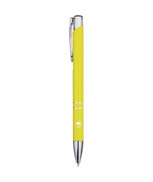 Stylos - Stylo bille en aluminium recyclé Moneta (encre noire) | PRINTECOM