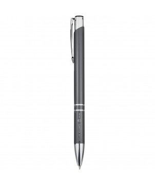 Stylos - Stylo bille en aluminium recyclé Moneta (encre noire) | PRINTECOM