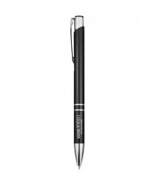 Stylos - Stylo bille en aluminium recyclé Moneta (encre noire) | PRINTECOM