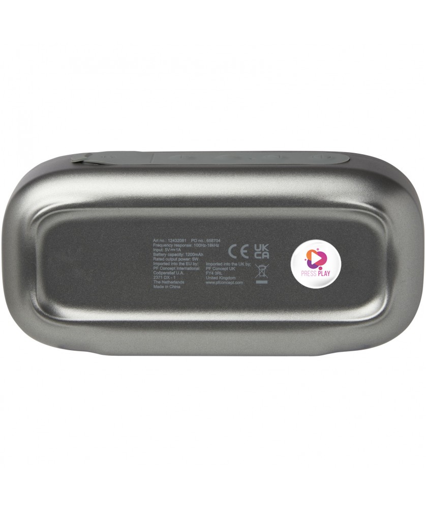 Audio et Vidéo - Enceinte Bluetooth® Stark 2.0 IPX5 en plastique recyclé de 5W | PRINTECOM