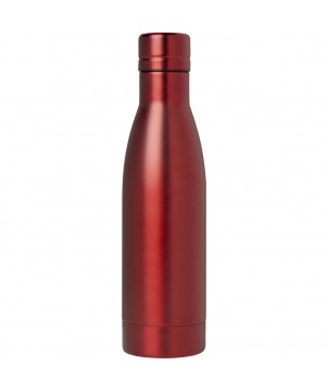 Bouteilles isothermes - Bouteille isotherme Vasa en acier inoxydable recyclé certifié RCS de 500 ml avec isolation par le vide et couche de cuivre | PRINTECOM
