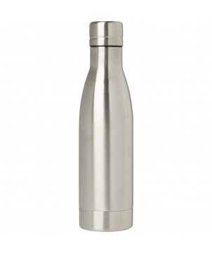 Bouteilles isothermes - Bouteille isotherme Vasa en acier inoxydable recyclé certifié RCS de 500 ml avec isolation par le vide et couche de cuivre | PRINTECOM