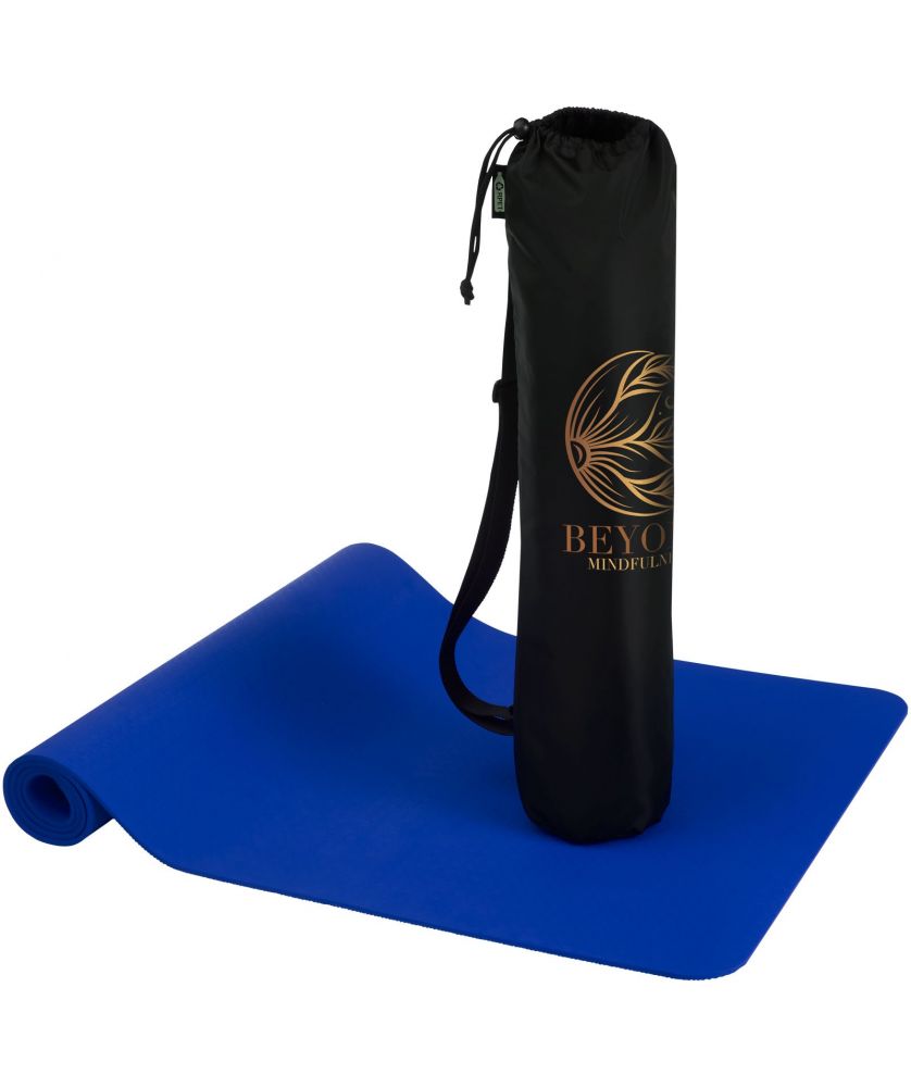 Tapis de yoga en TPE recyclé personnalisé Virabha Fitness et musculation publicitaire