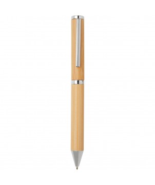 Coffret stylo bille et roller en bambou personnalisé Apolys Stylos publicitaire