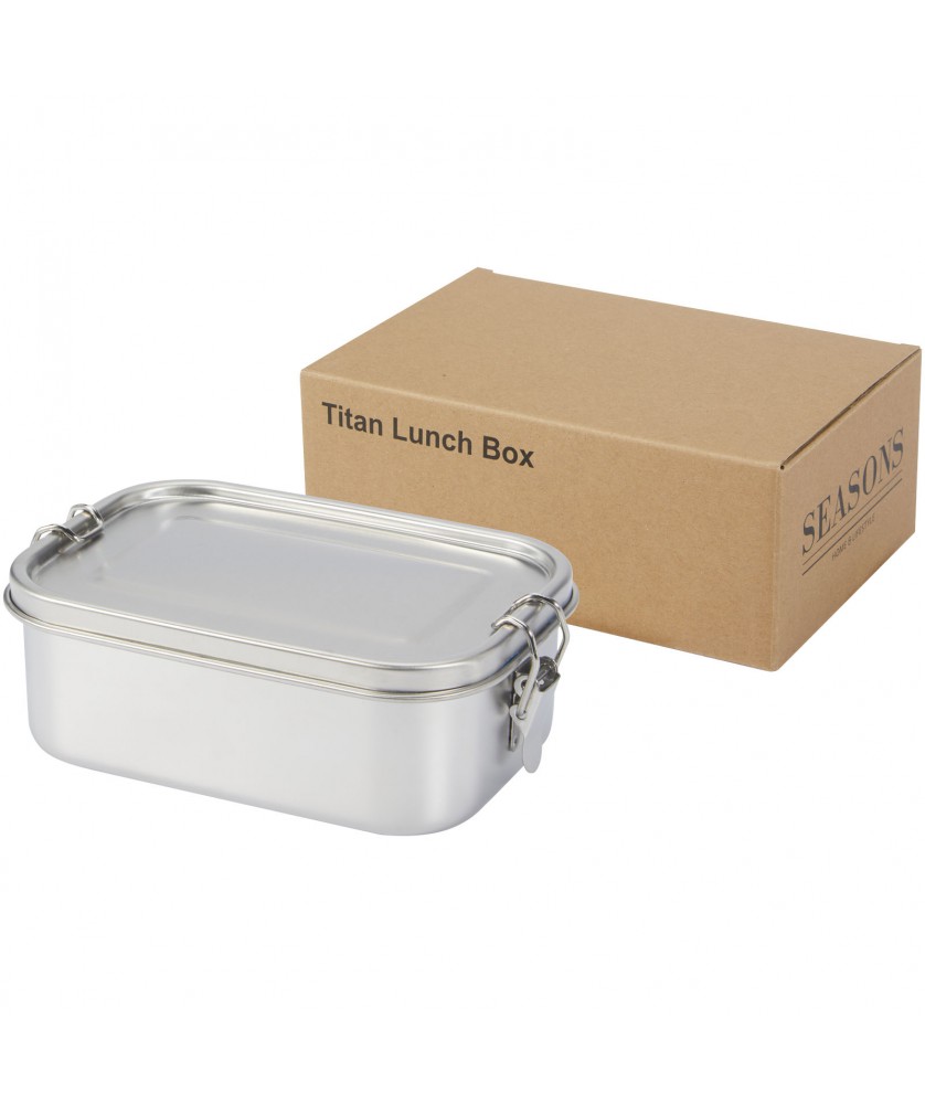 Vaisselle - Boîte repas Titan en acier inoxydable recyclé 750 ml | PRINTECOM