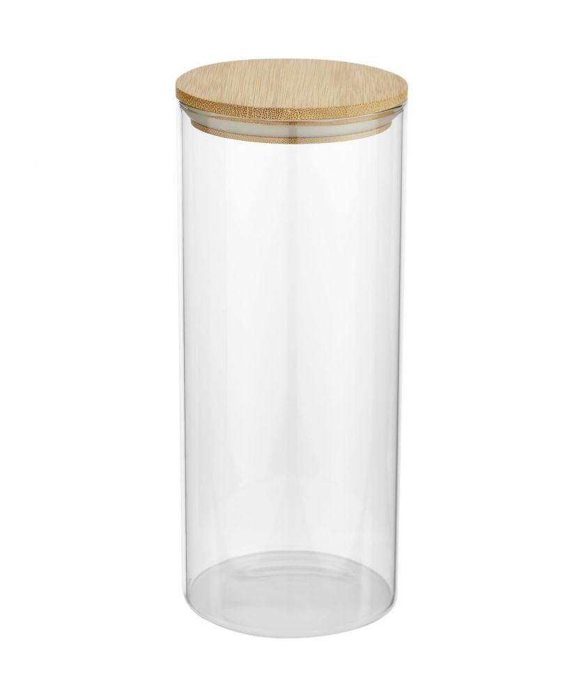 Récipient alimentaire en verre 940 ml couvercle bambou personnalisé Boley