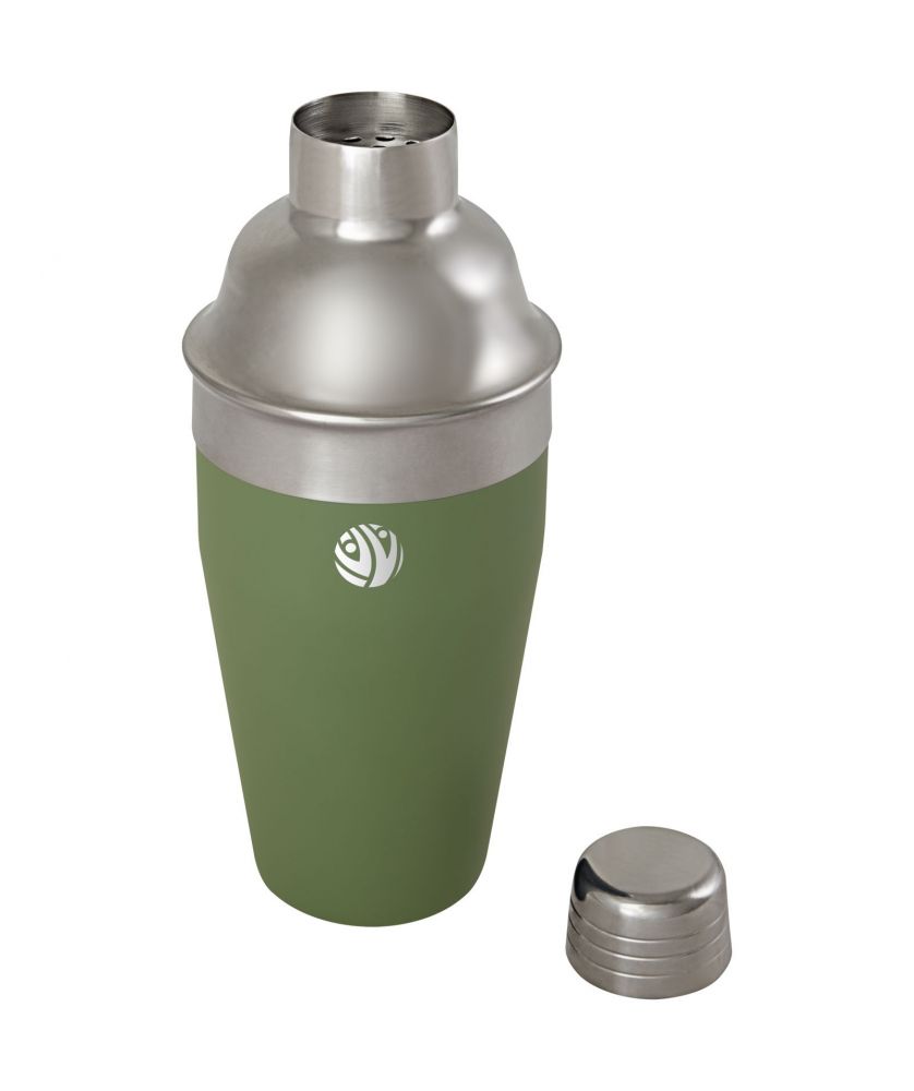 Shaker à cocktail en inox recyclé personnalisé Gaudie