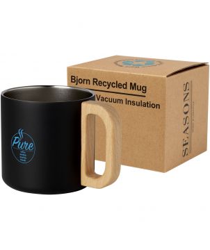 Tasse isotherme personnalisée inox recyclé 360 ml Bjorn