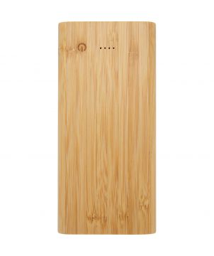 Batterie externe 10 000 mAh en bambou personnalisée Tulda Chargeurs et Batteries publicitaire