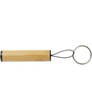 Porte-clés lampe LED en bambou personnalisé Cane Porte-clés publicitaire