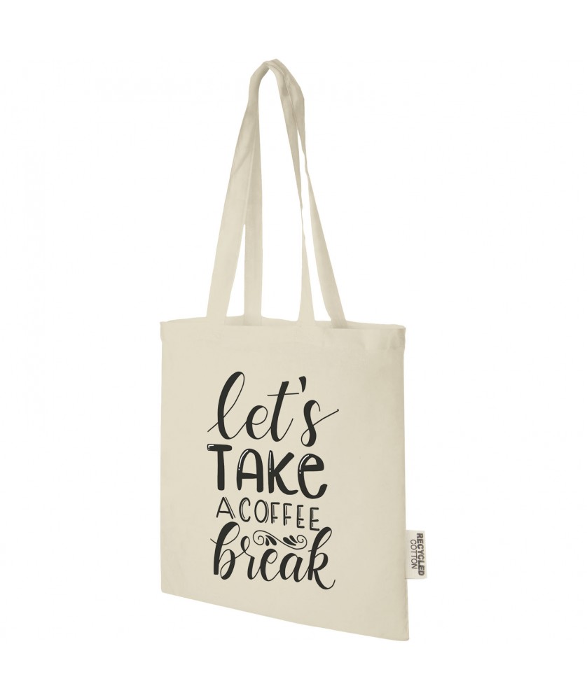 Sacs Shopping et Tote Bags - Sac shopping Madras en coton certifié GRS de 140 g/m2 de 7 L | PRINTECOM