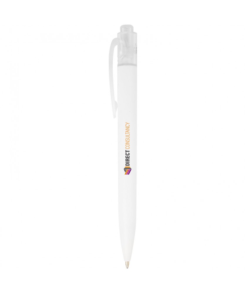 Stylo bille recyclé océanique publicitaire Thalaasa (encre noire) Stylos publicitaire