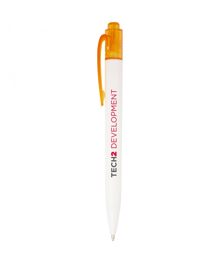 Stylo bille recyclé océanique publicitaire Thalaasa (encre noire) Stylos publicitaire