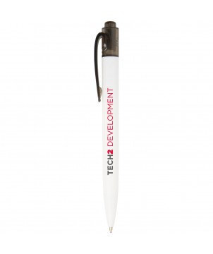Stylo bille recyclé océanique publicitaire Thalaasa (encre noire) Stylos publicitaire