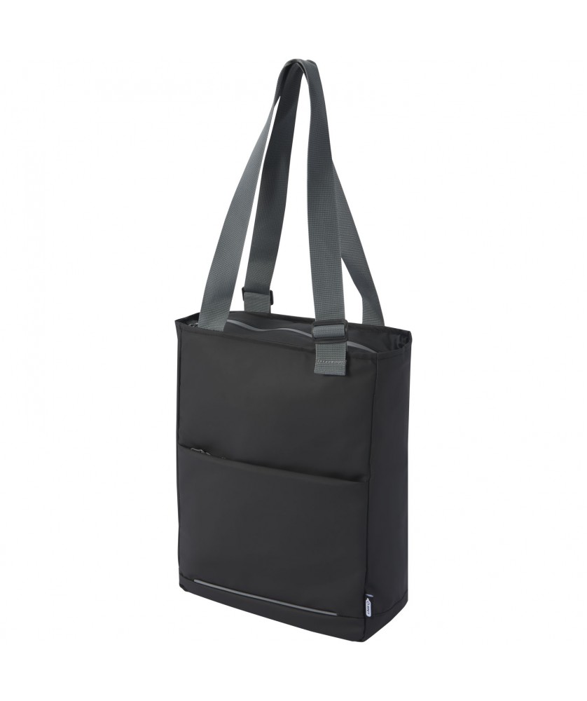 Sacs Shopping et Tote Bags - Sac shopping Aqua de 14 L pour ordinateur portable 14" recyclé certifié GRS résistant à l'eau | PRINTECOM