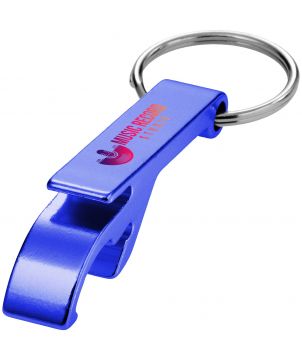 Porte-clés ouvre-bouteille et canette en aluminium recyclé personnalisé Tao Porte-clés publicitaire