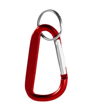 Porte-clés mousqueton en aluminium recyclé personnalisé Timor Porte-clés publicitaire