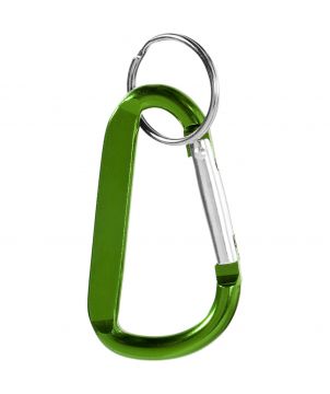 Porte-clés mousqueton en aluminium recyclé personnalisé Timor Porte-clés publicitaire