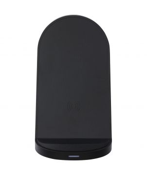 Chargeur à induction 15 W double bobine en plastique recyclé personnalisé Loop Chargeurs et Batteries publicitaire