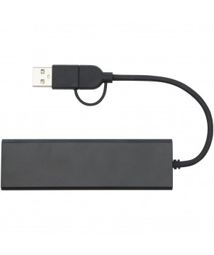 Accessoires informatiques - Concentrateur USB 2.0 Rise en aluminium recyclé certifié RCS | PRINTECOM