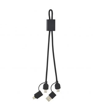 Câble de charge rapide 6 en 1 45 W en aluminium recyclé personnalisé Connect Accessoires de téléphonie publicitaire