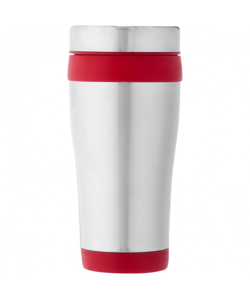 Mugs isothermes - Gobelet avec isolation Elwood de 410 ml en acier inoxydable recyclé certifié RCS | PRINTECOM