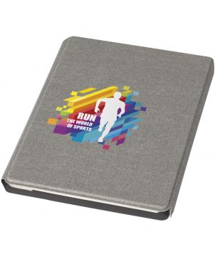 Porte-documents en polyester recyclé RCS personnalisé Notu Conférenciers publicitaire