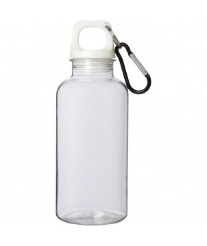 Bouteilles et gourdes - Bouteille d'eau Oregon de 400 ml en plastique recyclé avec mousqueton | PRINTECOM