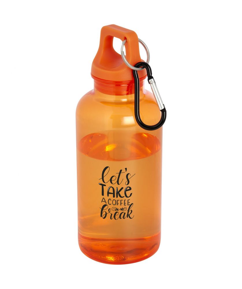 Bouteille d'eau personnalisée recyclée 400 ml Oregon