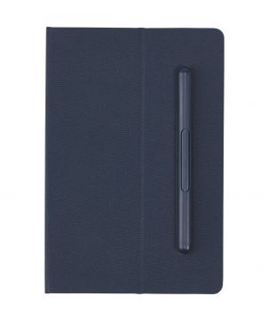 Ensemble carnet et stylo en polyester recyclé RCS personnalisé Skribo