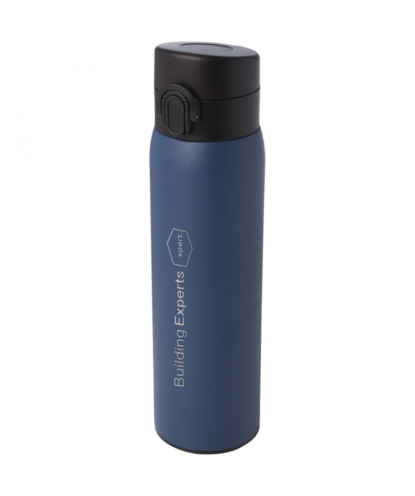 Bouteilles isothermes - Fiole isotherme Sika de 450 ml en acier inoxydable recyclé certifié RCS | PRINTECOM