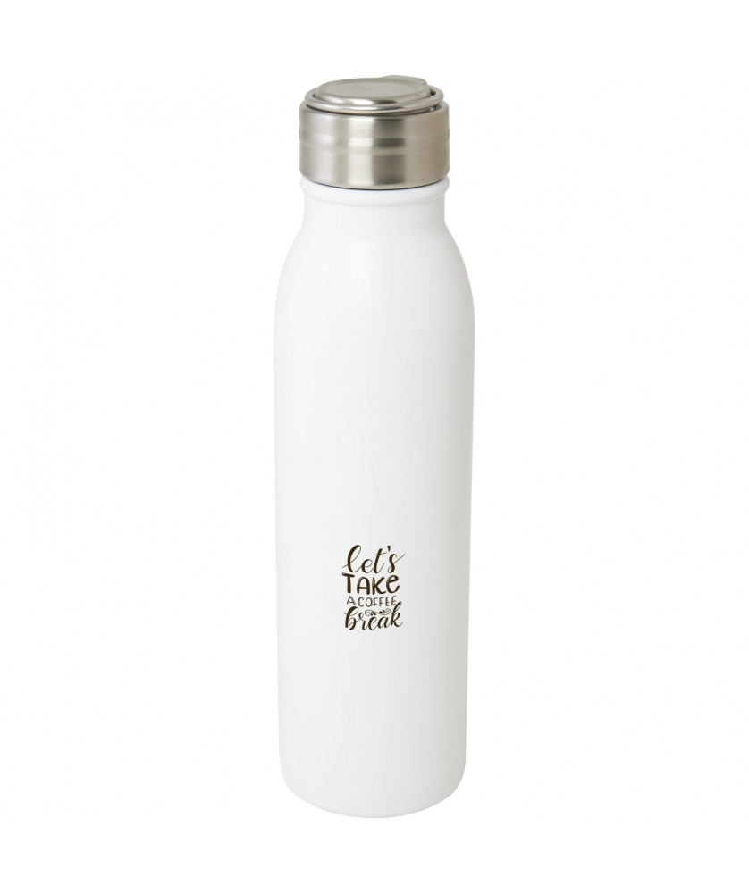 Bouteilles et gourdes - Bouteille d'eau Harper de 720 ml en acier inoxydable certifié RCS avec boucle métallique | PRINTECOM