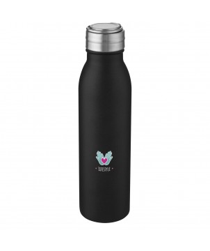 Bouteilles et gourdes - Bouteille d'eau Harper de 720 ml en acier inoxydable certifié RCS avec boucle métallique | PRINTECOM