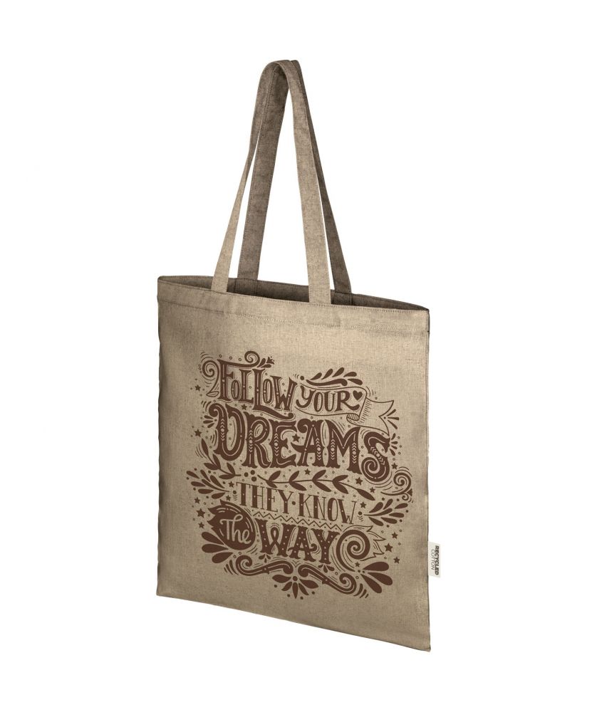Tote bag recyclé pliable personnalisé 150 g Pheebs (Aware™) Sacs Shopping et Tote Bags publicitaire