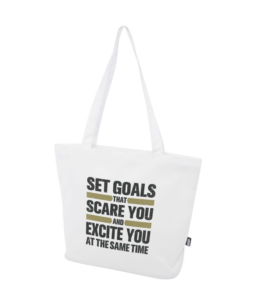 Sac shopping recyclé GRS personnalisé zippé 20 L Panama