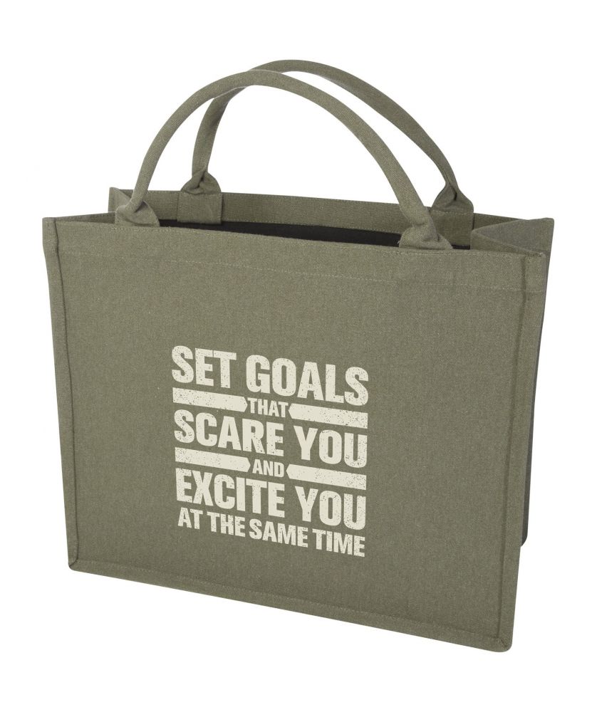 Tote bag recyclé pour livre personnalisé 500 g Page (Aware™)