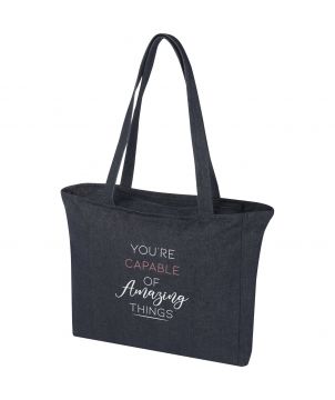 Grand tote bag recyclé personnalisé 500 g Weekender (Aware™) Sacs Shopping et Tote Bags publicitaire