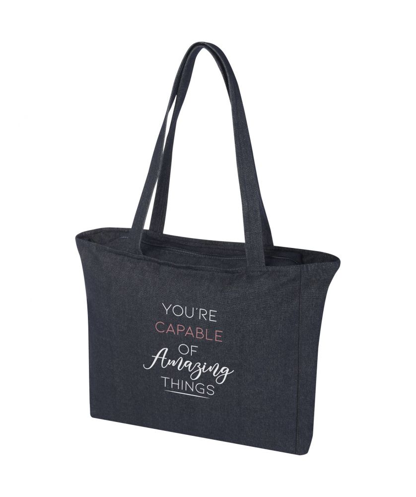 Grand tote bag recyclé personnalisé 500 g Weekender (Aware™) Sacs Shopping et Tote Bags publicitaire