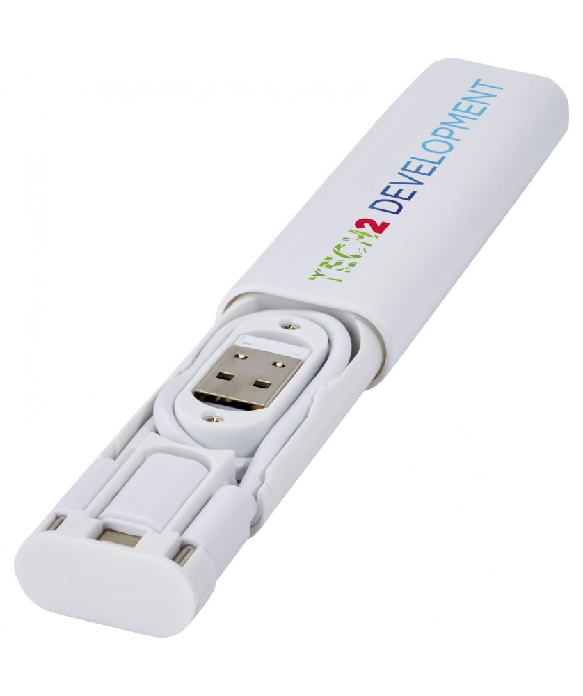 Accessoires de téléphonie - Câble de charge modulaire Whiz en plastique recyclé | PRINTECOM