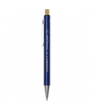 Stylos - Stylo bille en aluminium recyclé Cyrus (encre bleue) | PRINTECOM