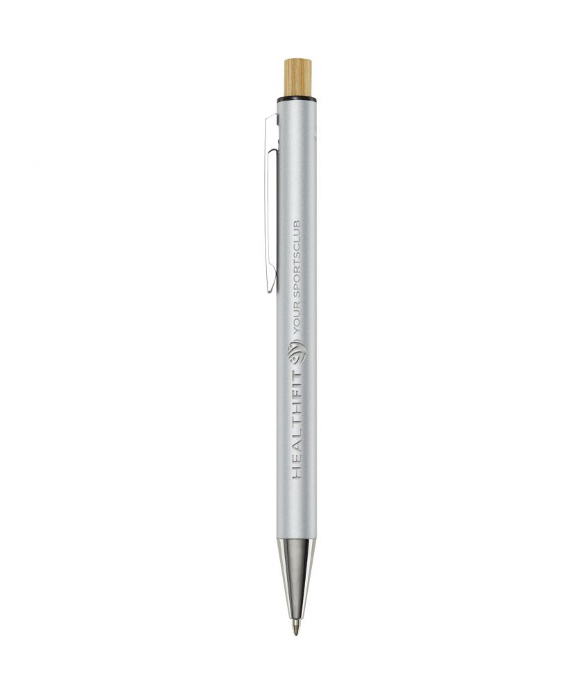Stylo bille Cyrus en aluminium recyclé personnalisé (encre bleue) Stylos publicitaire