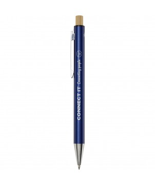 Stylos - Stylo bille en aluminium recyclé Cyrus (encre noire) | PRINTECOM