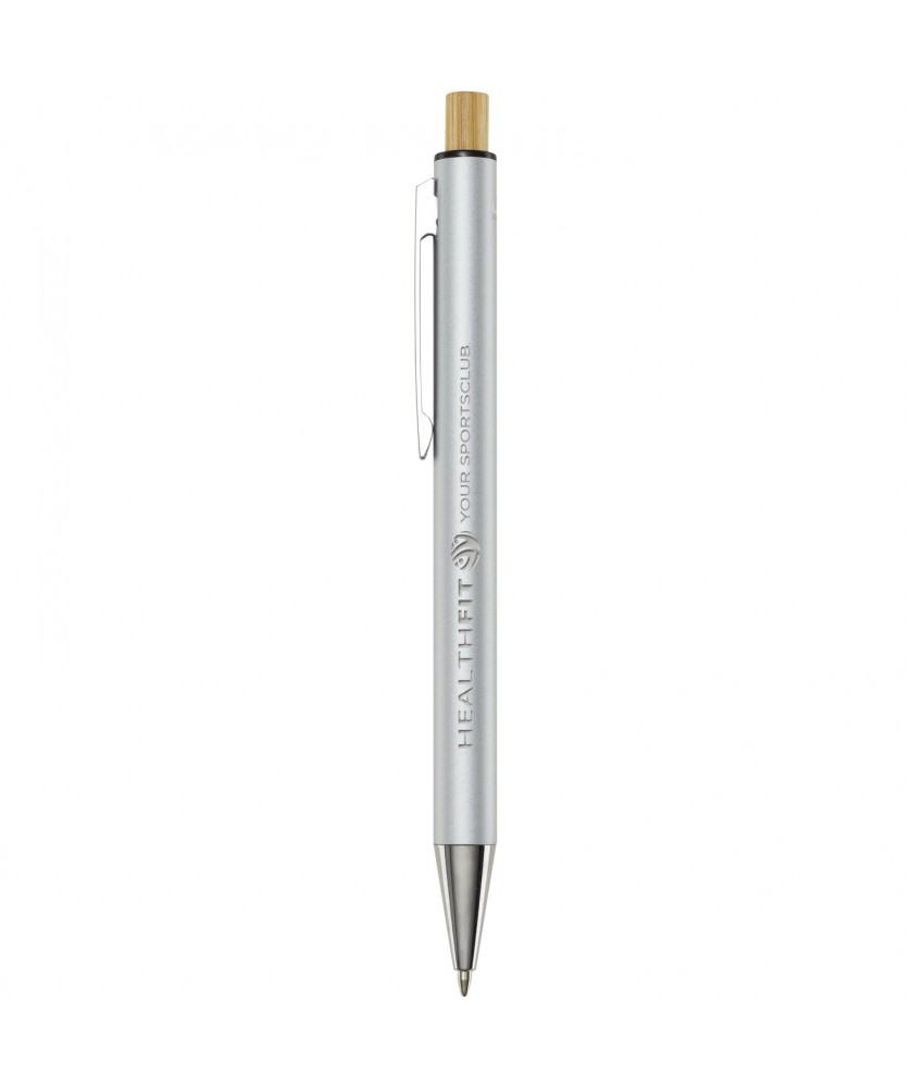 Stylos - Stylo bille en aluminium recyclé Cyrus (encre noire) | PRINTECOM