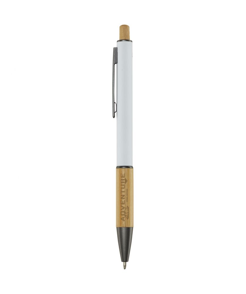 Stylo bille Darius en aluminium recyclé personnalisé (encre bleue) Stylos publicitaire