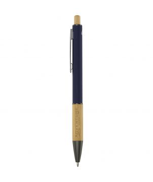 Stylo bille Darius en aluminium recyclé personnalisé (encre bleue) Stylos publicitaire