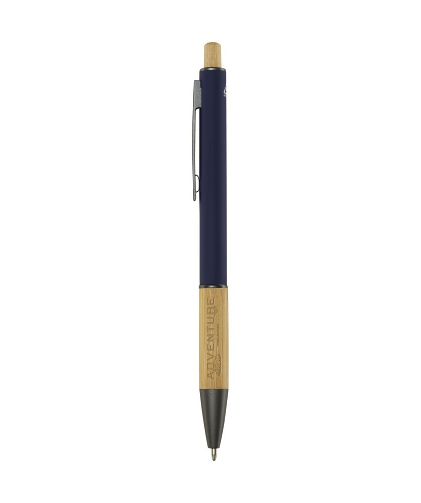 Stylo bille Darius en aluminium recyclé personnalisé (encre bleue) Stylos publicitaire
