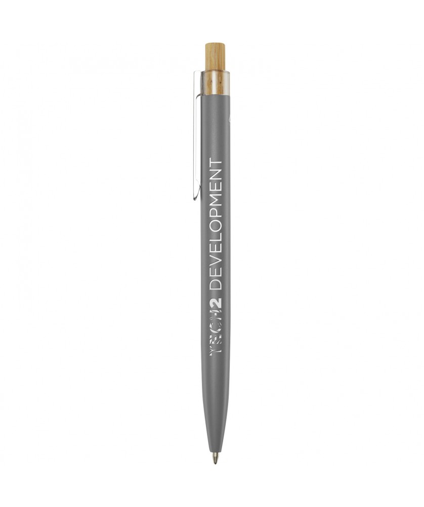 Stylos - Stylo bille en aluminium recyclé Nooshin (encre bleue) | PRINTECOM