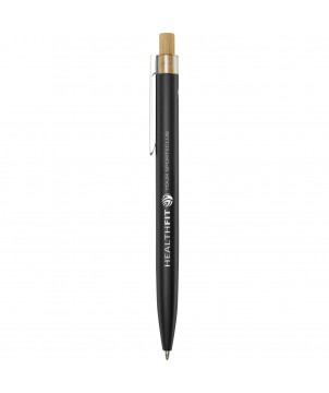 Stylos - Stylo bille en aluminium recyclé Nooshin (encre noire) | PRINTECOM