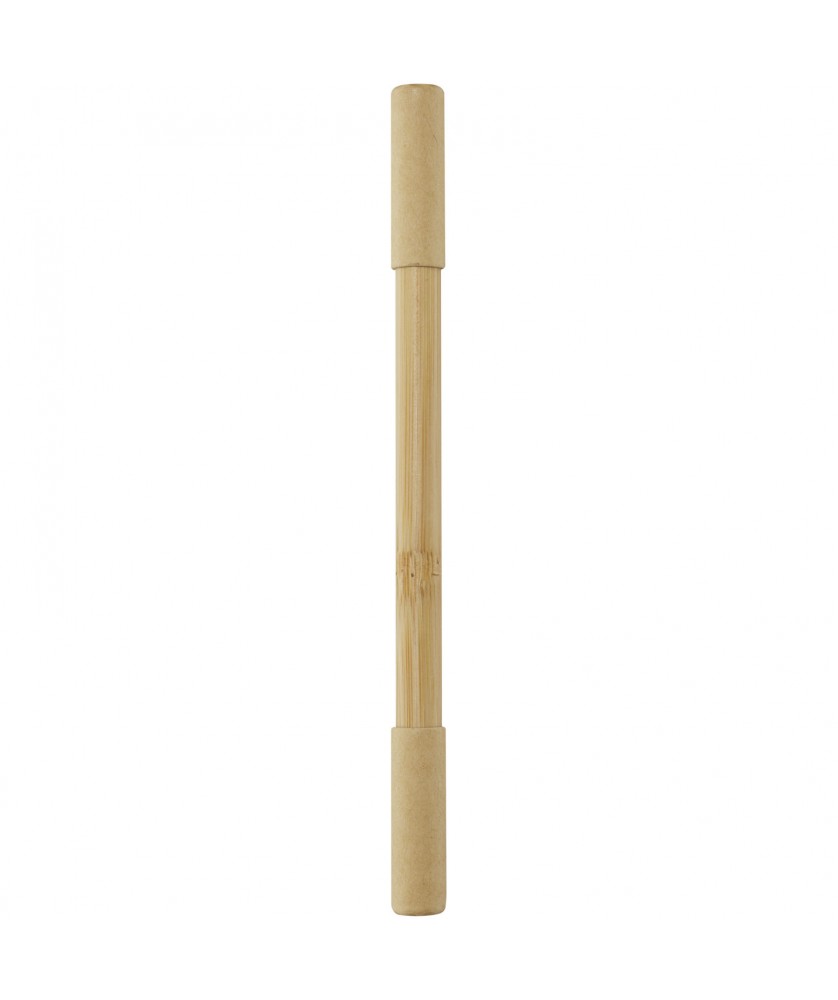 Stylos - Stylo duo en bambou Samambu (encre bleue) | PRINTECOM